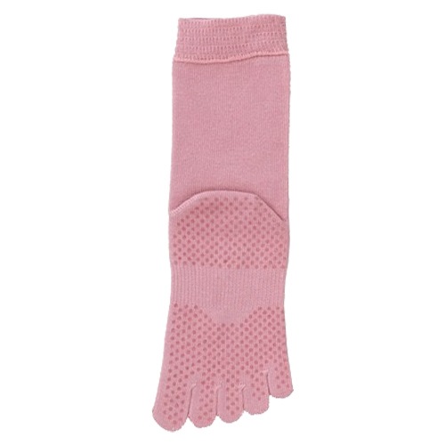 【サマーセール10%OFF】婦人 ゆったり５本指 滑り止めソックス 3足セット ピンク