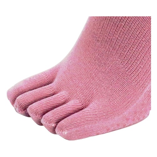 【サマーセール10%OFF】婦人 ゆったり５本指 滑り止めソックス 3足セット ピンク