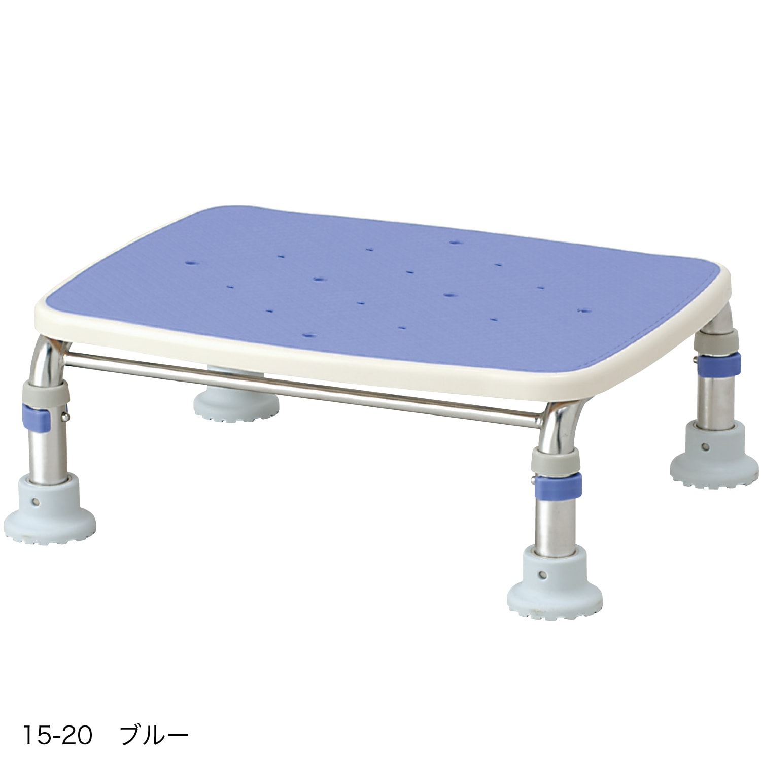 超売れ筋】ステンレス製浴槽台R “あしぴた” 標準 高さ20-30cm レッド