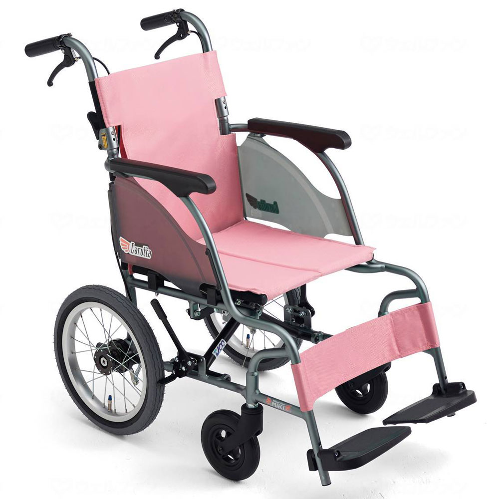 介助用車椅子CRT－2Lo 背折れ式・介助ブレーキ付・エアー