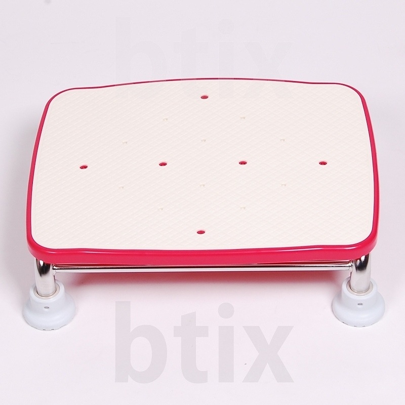 【超売れ筋】ステンレス製浴槽台R “あしぴた” 標準 高さ10cm レッド