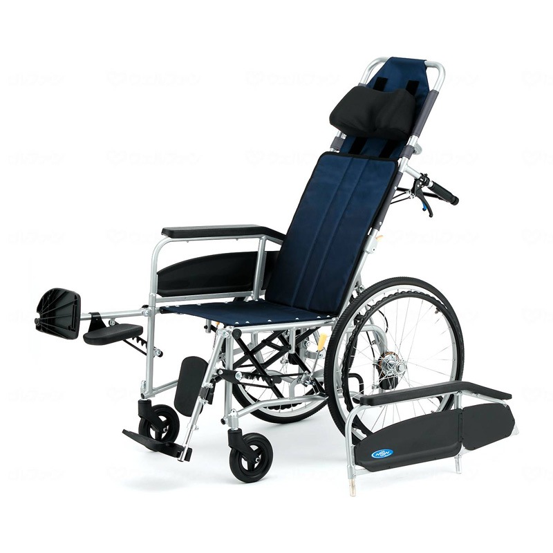 NEO-3α 自走用 リクライニング式 車椅子 肘掛け着脱 ノーパンクタイヤ仕様