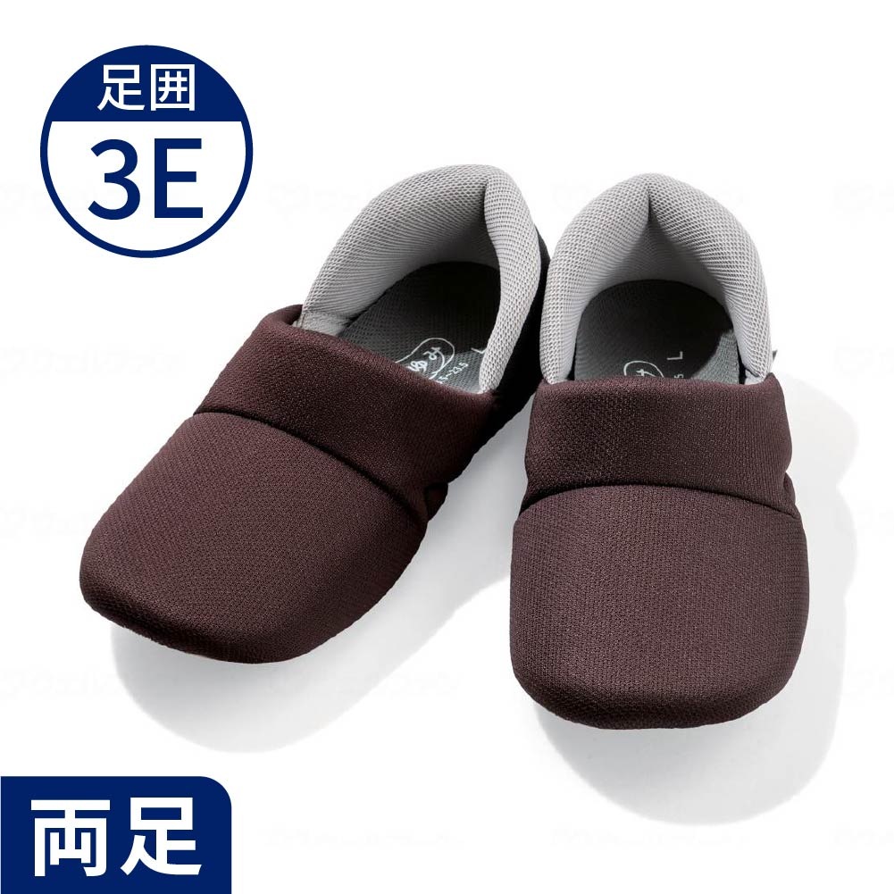 【あゆみ】かかとスポッと 3E相当 ブラウン