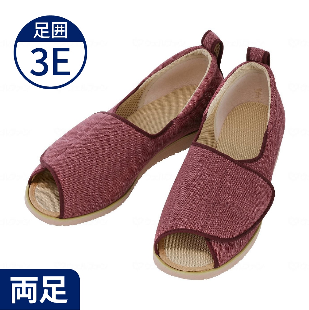 【サマーセール10%OFF】【在庫限り】【あゆみ】1026 オープン和（なごみ）3E あずき