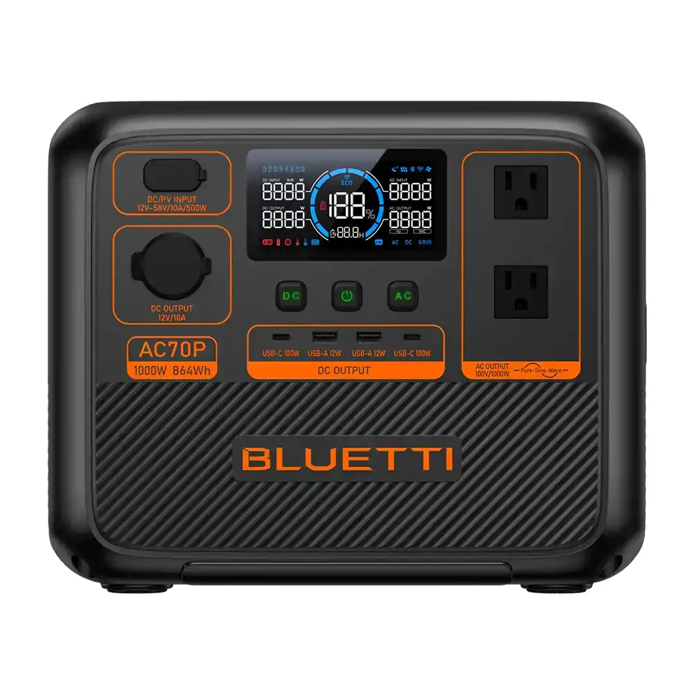 【サマーセール10%OFF】ポータブル電源 BLUETTI AC70P(867Wh)