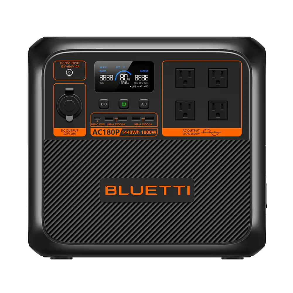 ポータブル電源 BLUETTI AC180P(1440Wh) ｜ 防災グッズ,ポータブル電源