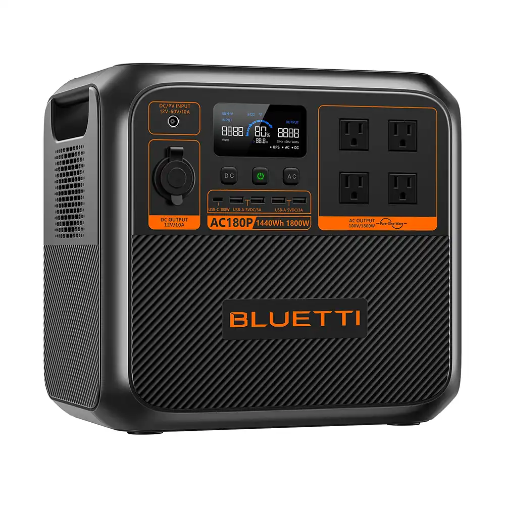 ポータブル電源 BLUETTI AC180P(1440Wh) ｜ 防災グッズ,ポータブル電源