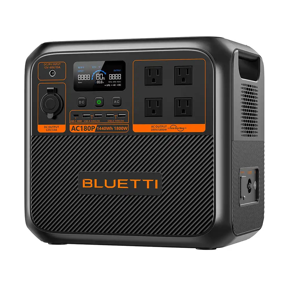 サマーセール10%OFF】ポータブル電源 BLUETTI AC180P(1440Wh) ｜ 防災