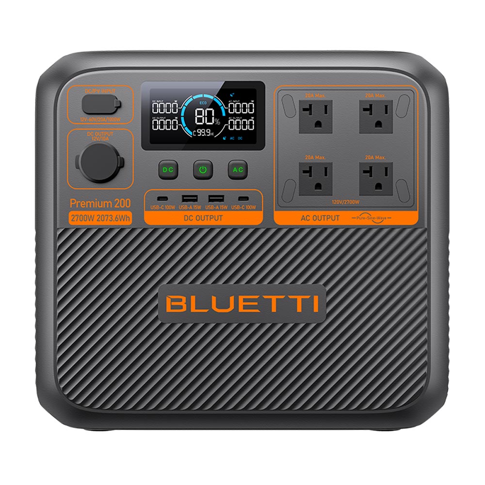 ポータブル電源 BLUETTI Premium200V2(2073Wh) ｜ 防災グッズ