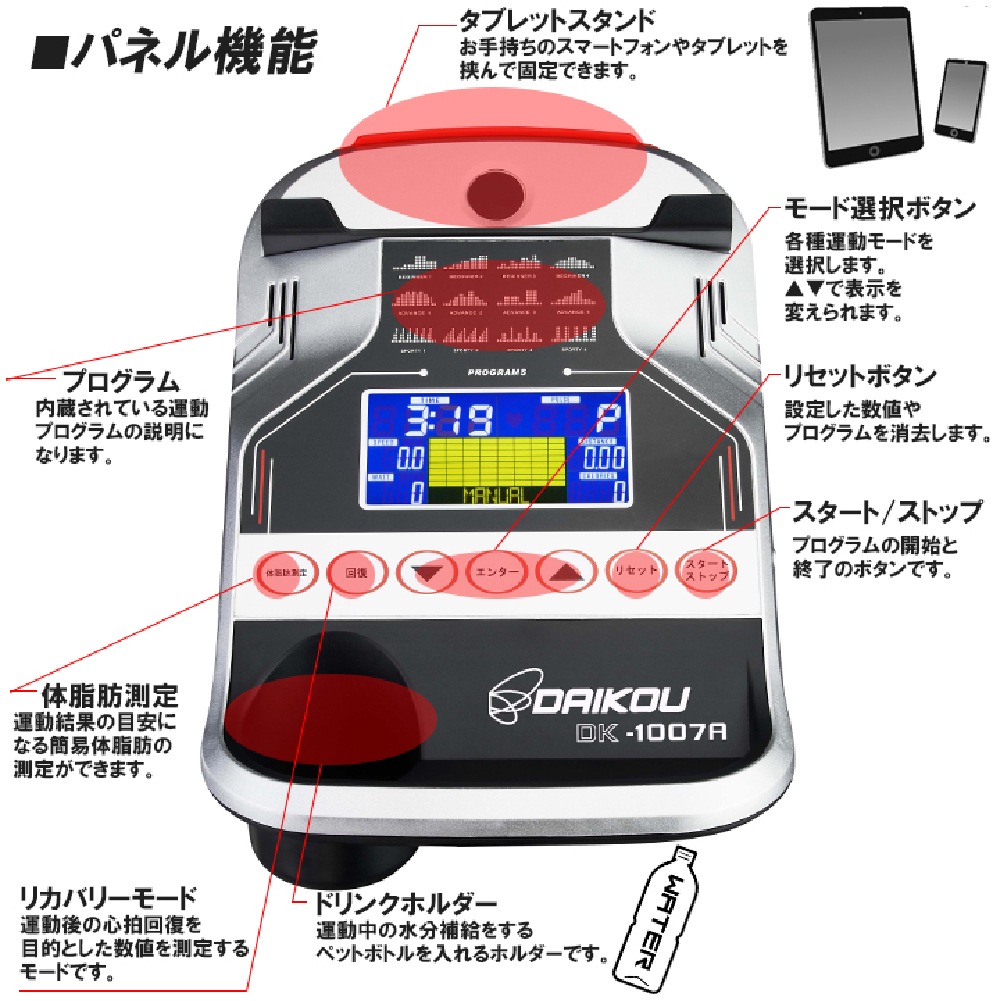 【ダイコー】準業務用フィットネスバイク DK-1007A