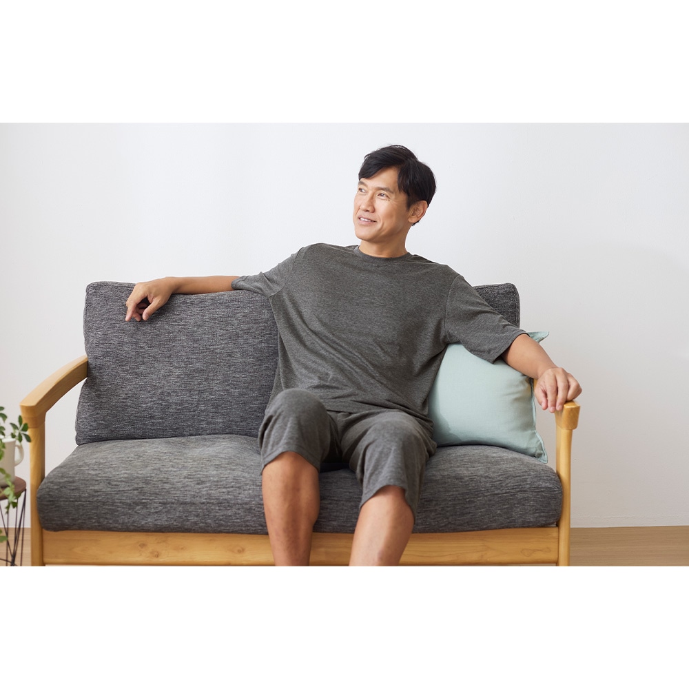 リカバリーケア メンズ半袖シャツ
