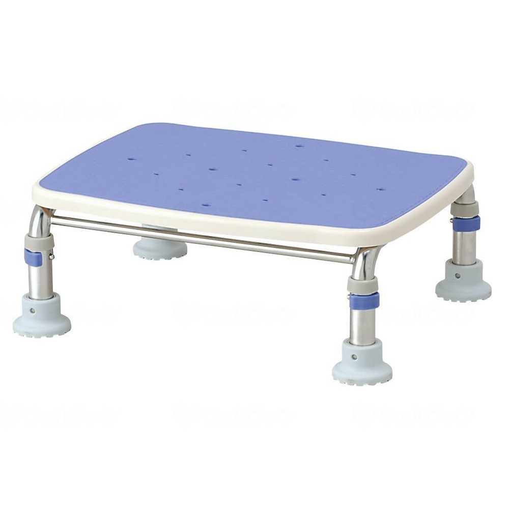 【超売れ筋】ステンレス製浴槽台R “あしぴた” 標準 高さ17.5～25cm ブルー