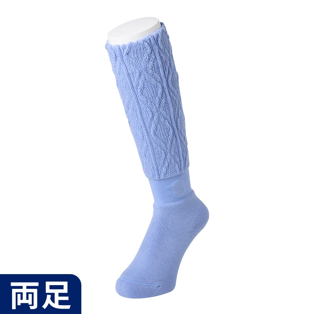 靴下サプリ まるでこたつソックス 縄柄 23-25cm