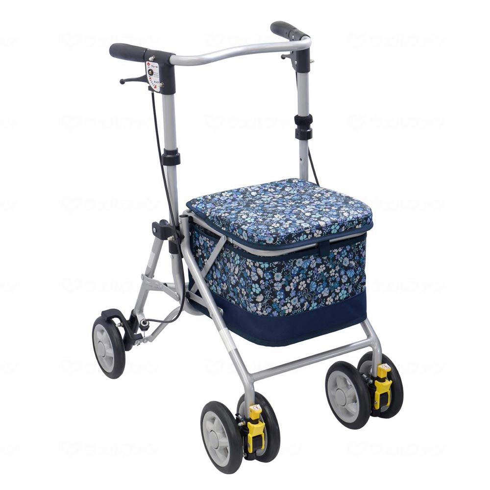 ★軽量アルミ歩行車　シンフォニー　ブルー　アウトレット品★ ☆軽量アルミ歩行車 シンフォニー ブルー アウトレット品☆ 【公式通販】