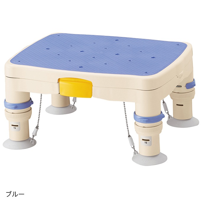 【超売れ筋】高さ調節付浴槽台R “かるぴったん” 標準タイプ ブルー