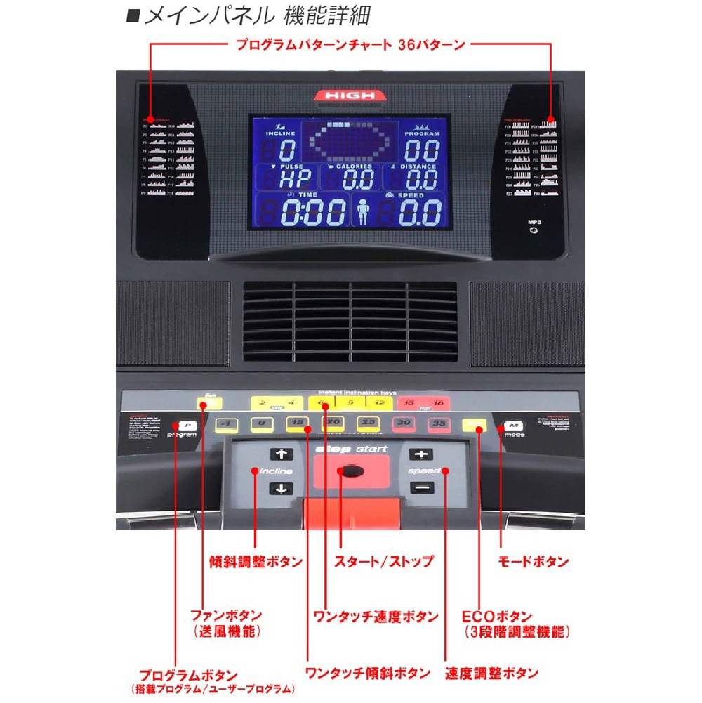 【ダイコー】高傾斜トレッドミル（準業務用）DK-6059