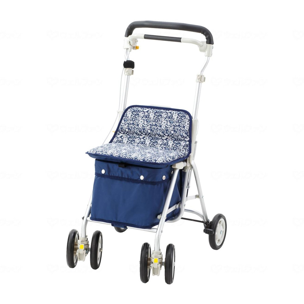 ヘルスバッグ ライトミニM 紺 ｜ シルバーカー・歩行器,シルバー