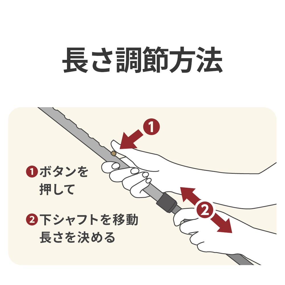 しっかり2本杖 ボルドー ｜ 杖・ステッキ ｜ 介護用品・福祉用具総合