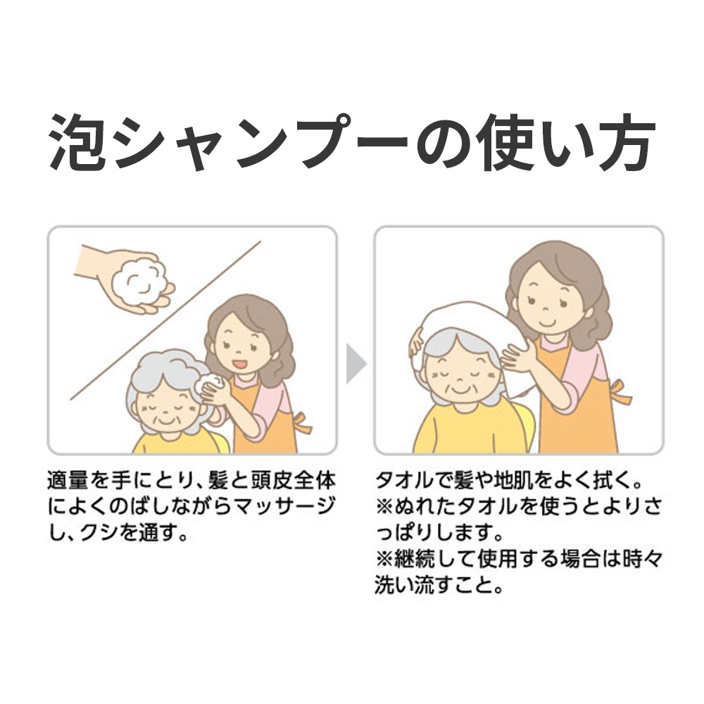 サマーセール10%OFF】お湯のいらない泡シャンプー 200ml ケース