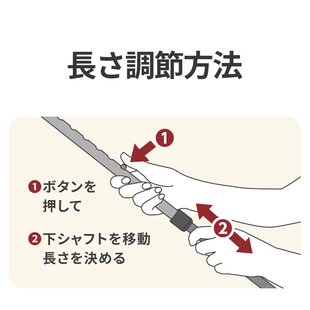 しっかり2本杖 ブラウン