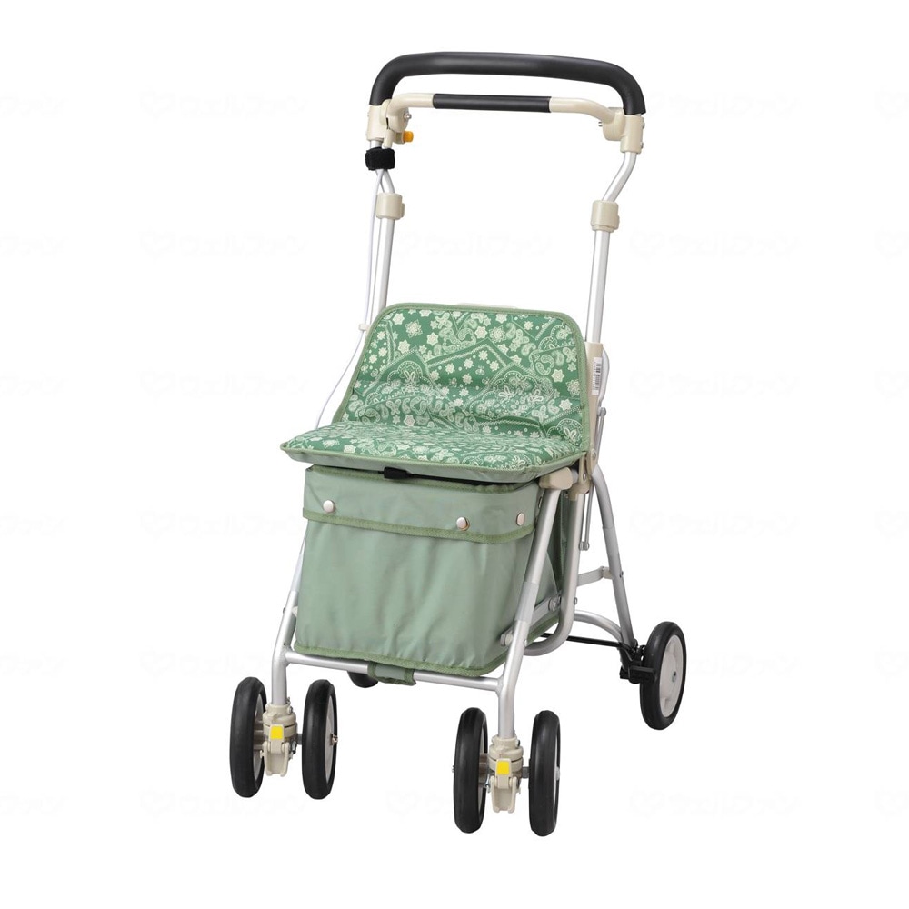 【母の日クーポン対象】ヘルスバッグ ライトミニM ペイズリーLグリーン