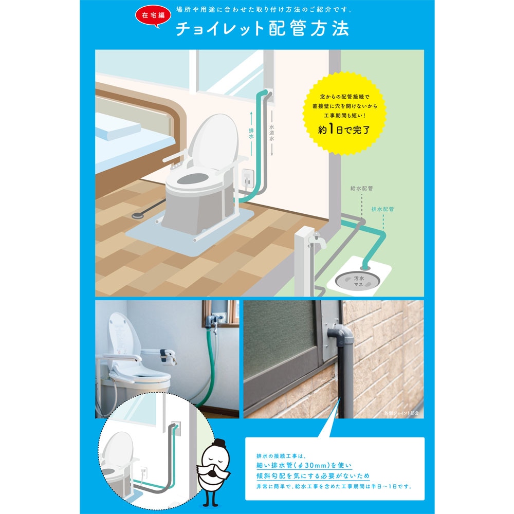 介護用トイレ ポータブルトイレFX－CPはねあげ 標準便座 簡易型トイレ 24-2410