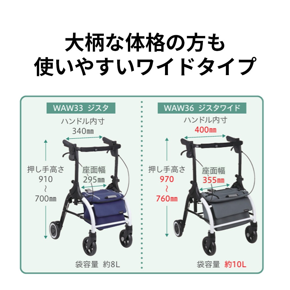 歩行車 ジスタワイド
