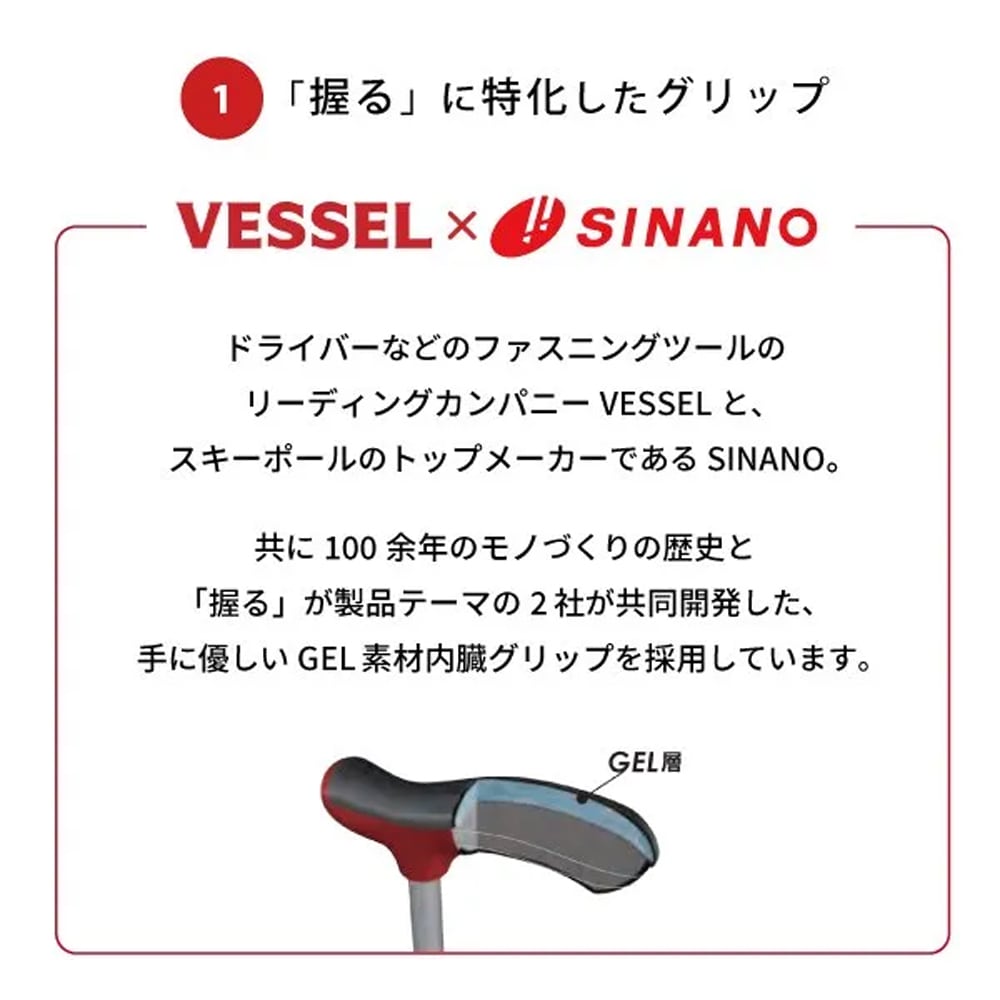 やわらGELグリップ4点杖