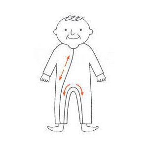 【超売れ筋】ソフトケアねまき 厚手タイプ 両開きファスナー