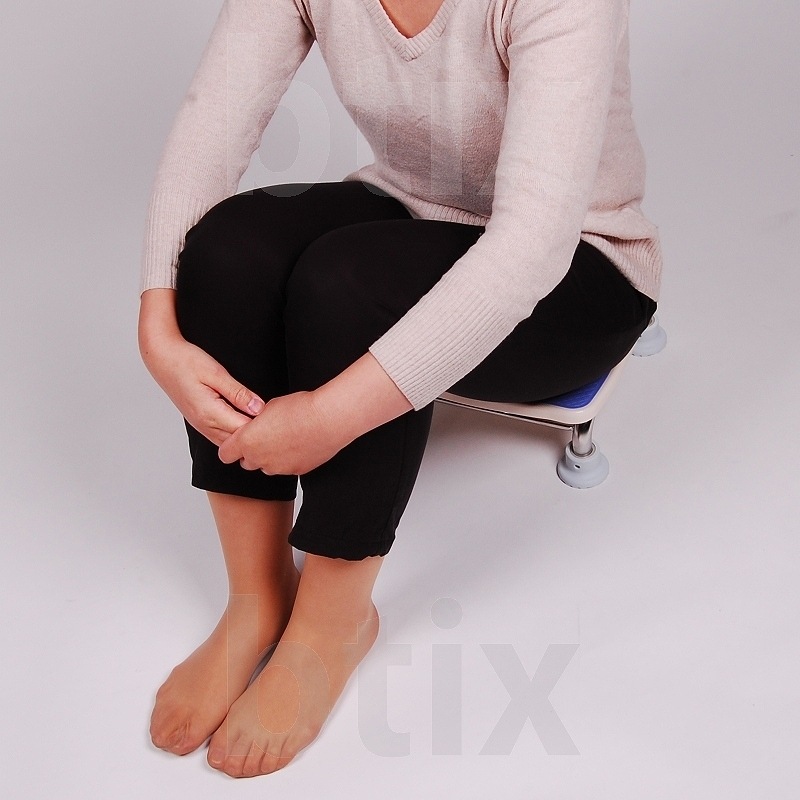 【超売れ筋】ステンレス製浴槽台R “あしぴた” ミニ 高さ10cm ブルー