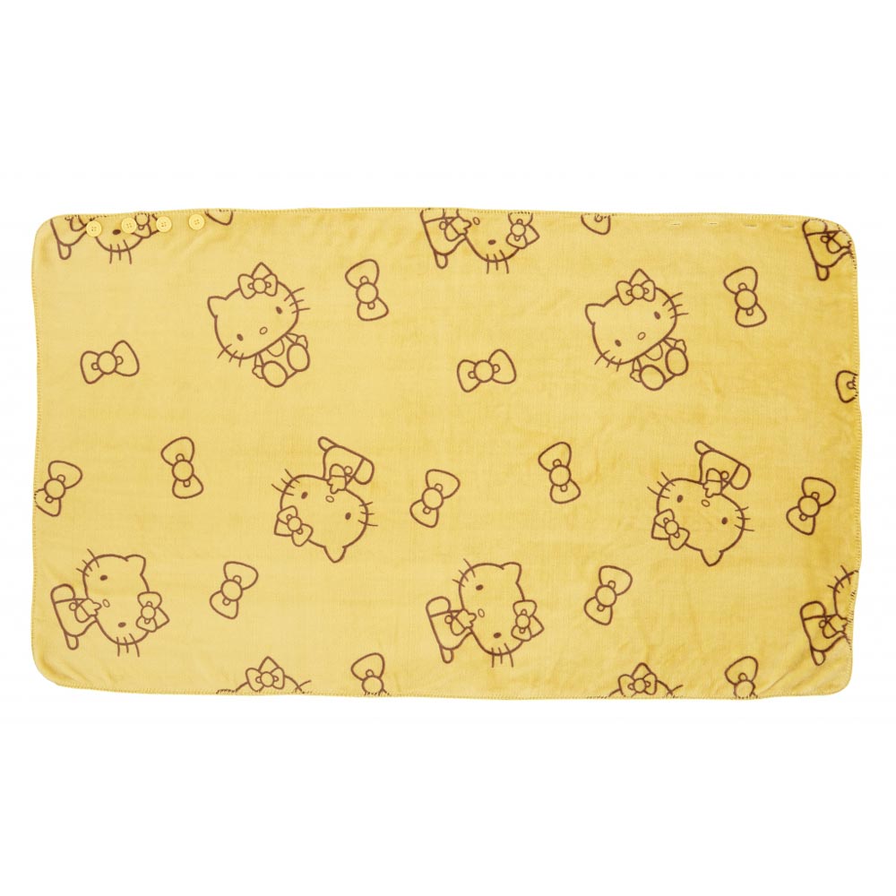 ひざ掛け(ハローキティ)/イエロー/大 ｜ 介護衣類・介護パジャマ