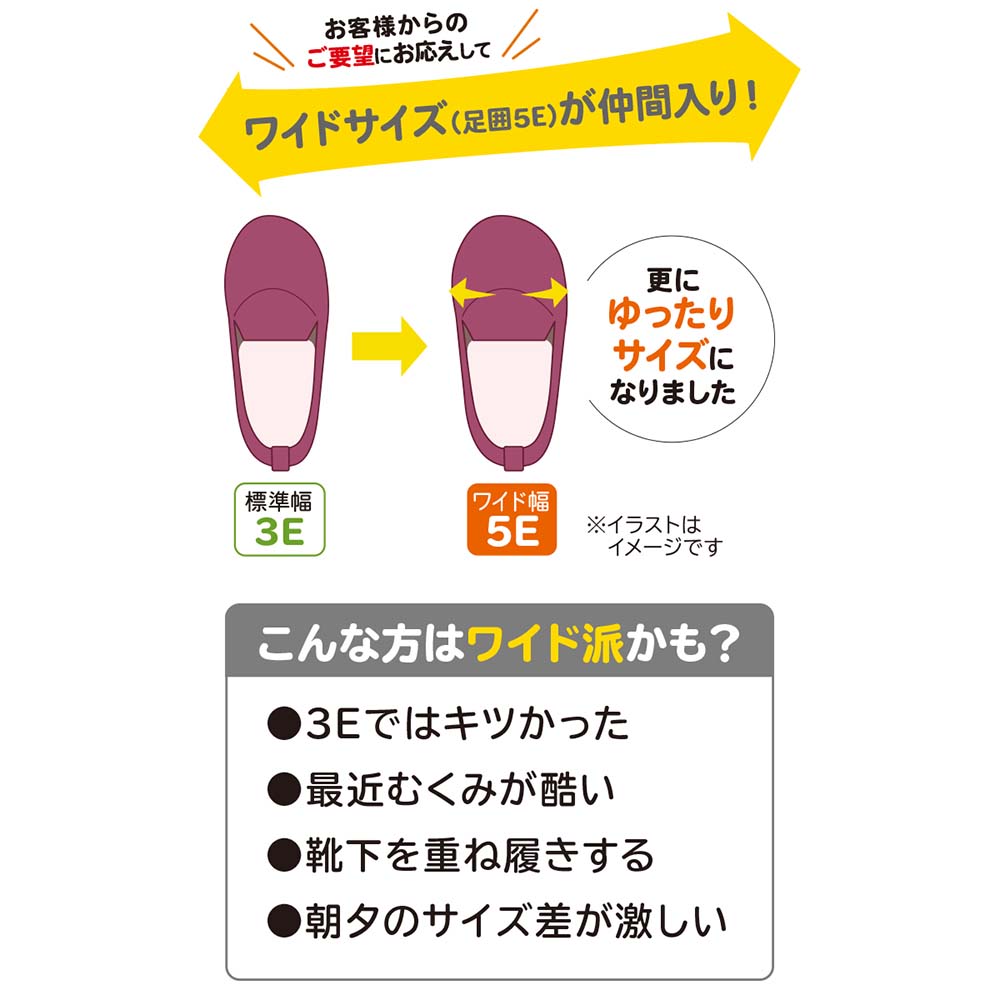 あゆみ】1043 ゆったり簡単スリップオン 3E（片足） ｜ 介護靴