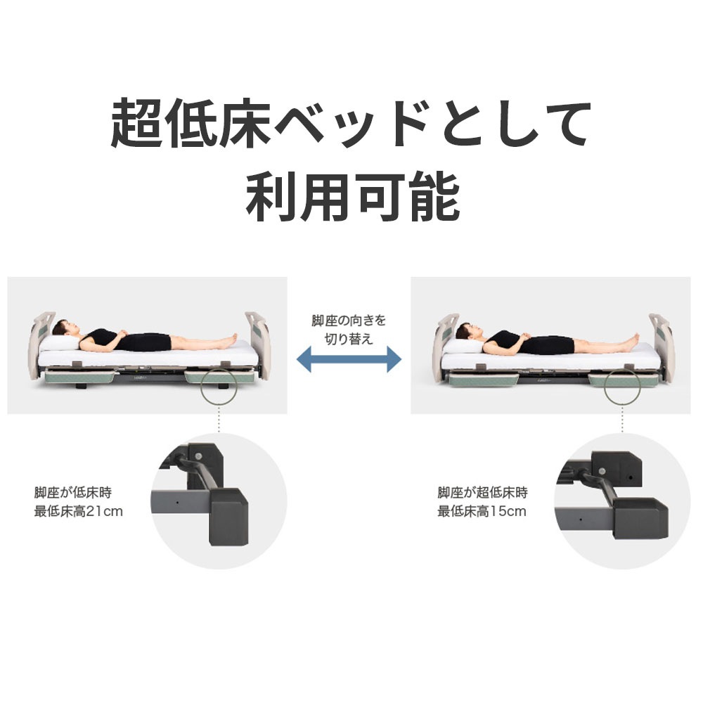 【母の日クーポン対象】楽匠フィット Xタイプ 3モーター（らくらくモーション付き） 樹脂製ボード(パノラマタイプ) 83cm幅 液晶タッチパネル付き手元スイッチ