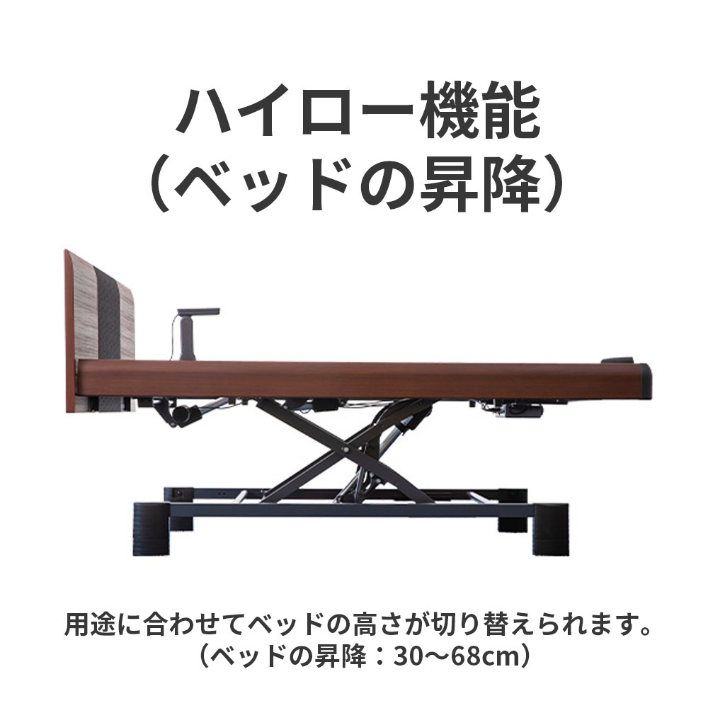 【組立設置費無料】Active Sleep BED モデルC（3M）SDアナライザ無_Aタイプスクエア ヨーロピアン ダークウォールナット