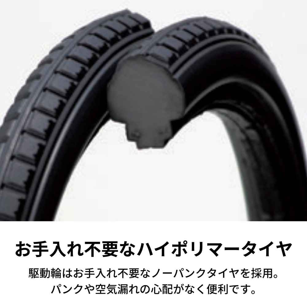 BAL-R1 自走型 車椅子 ブルー 背折れ式 介助ブレーキ付 ノーパンクタイヤ仕様