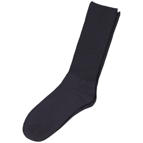 紳士 ふくらはぎ楽らくソックス（毛混） 3足セット ブラック