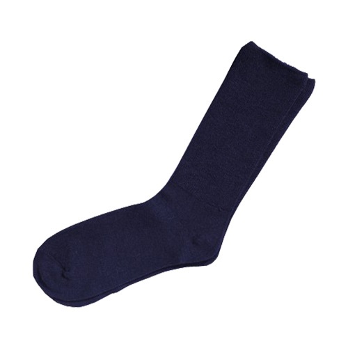 紳士 ふくらはぎ楽らくソックス（毛混） 3足セット ネイビー