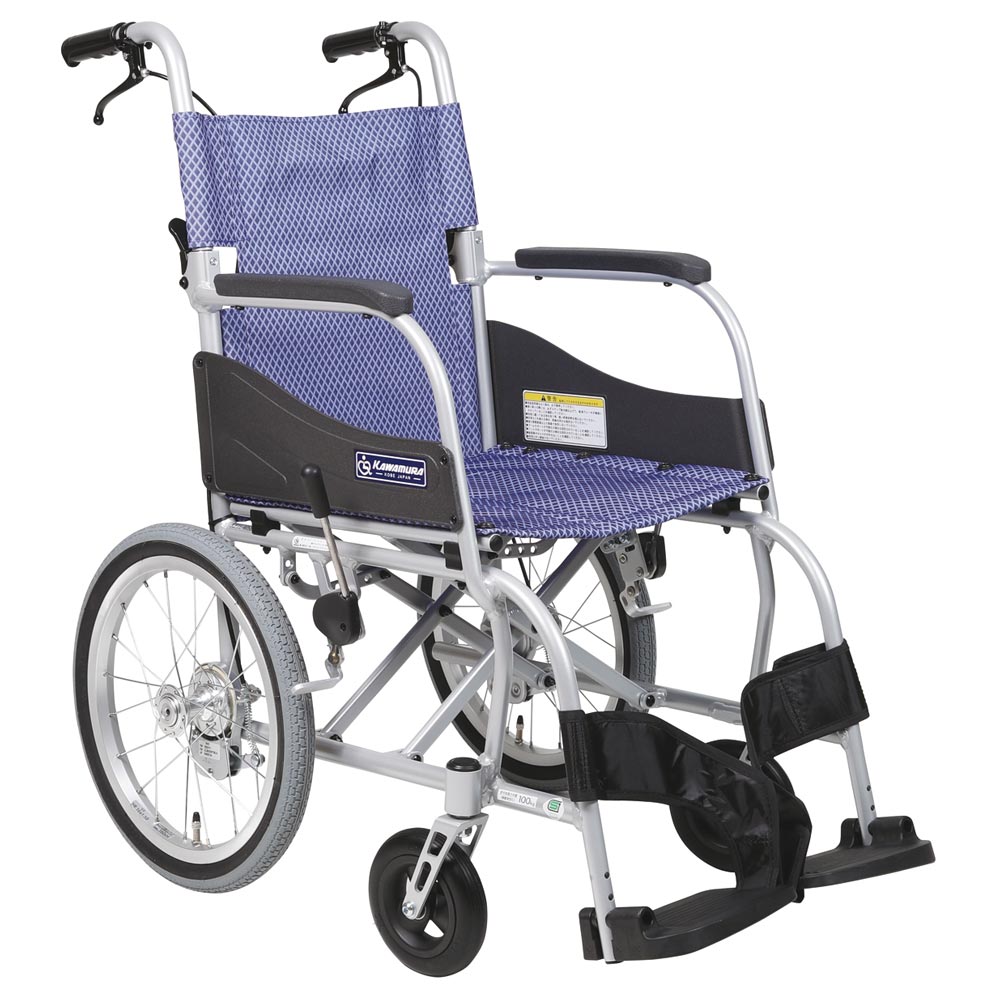 カワムラサイクル　超軽量　介助用　車椅子　ふわりす　KF16 KF16-40SB 超軽量車いす(介助用)ふわりす カワムラサイクル