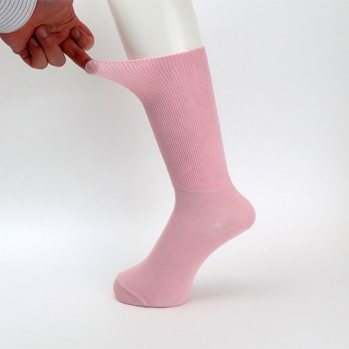 【サマーセール10%OFF】婦人ふくらはぎ楽らくソックス 綿混 3足セット ライトグレー