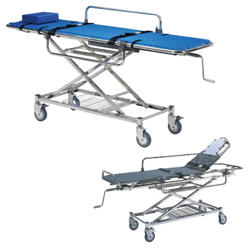 大型商品】浴室用ストレッチャー 昇降式・背上げ TY225ESSB｜救急