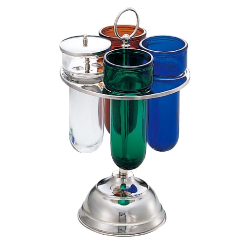 シカン瓶台 ガラスシカン瓶（緑）｜診察・処置,診断器具