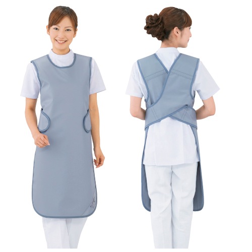 送料無料 放射線防護用前掛 シンプラークール ネイビー Ｍ１．７ｋｇ MMA-25M 8-2553-05 放射線防護用前掛 HAGOROMO シンプラークール ソフライト