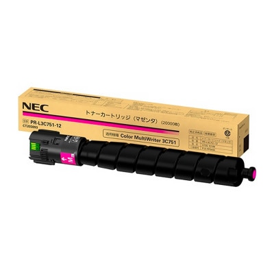 【セール中】PR-L3C751-12（マゼンタ）純正 トナーカートリッジ NEC エヌイーシー|トナーカートリッジ PR-L3C751-12（マゼンタ）|NEC（エヌイーシー） トナー