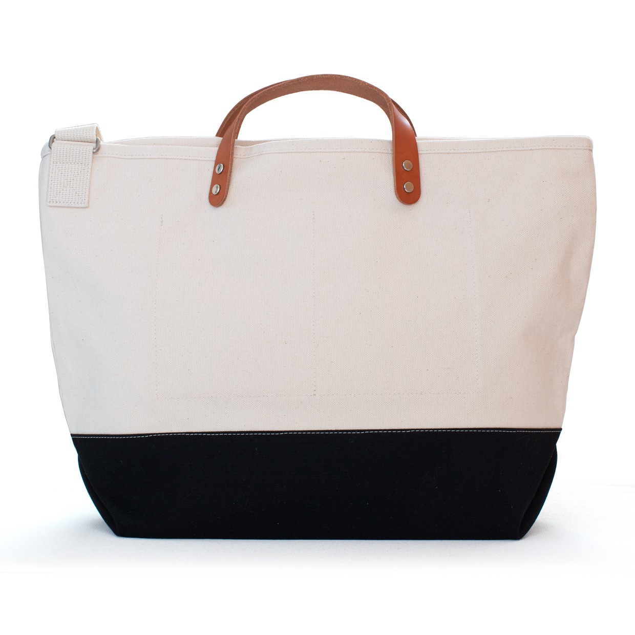 Collar Leather Tote Short 