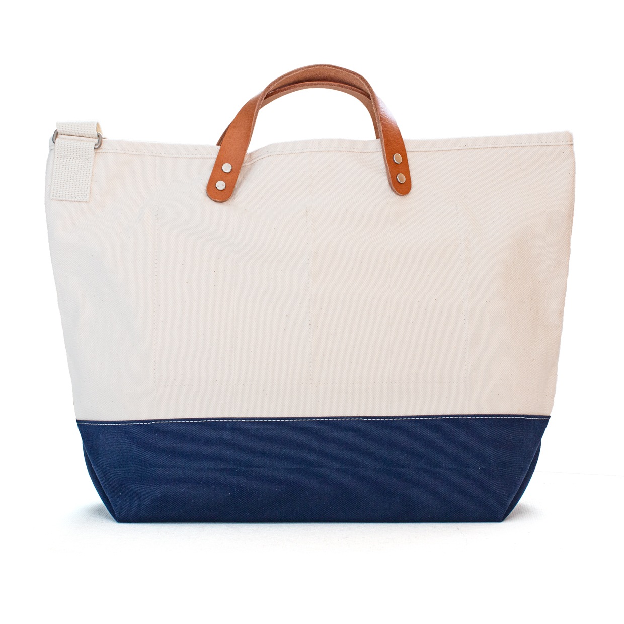 Collar Leather Tote Short 