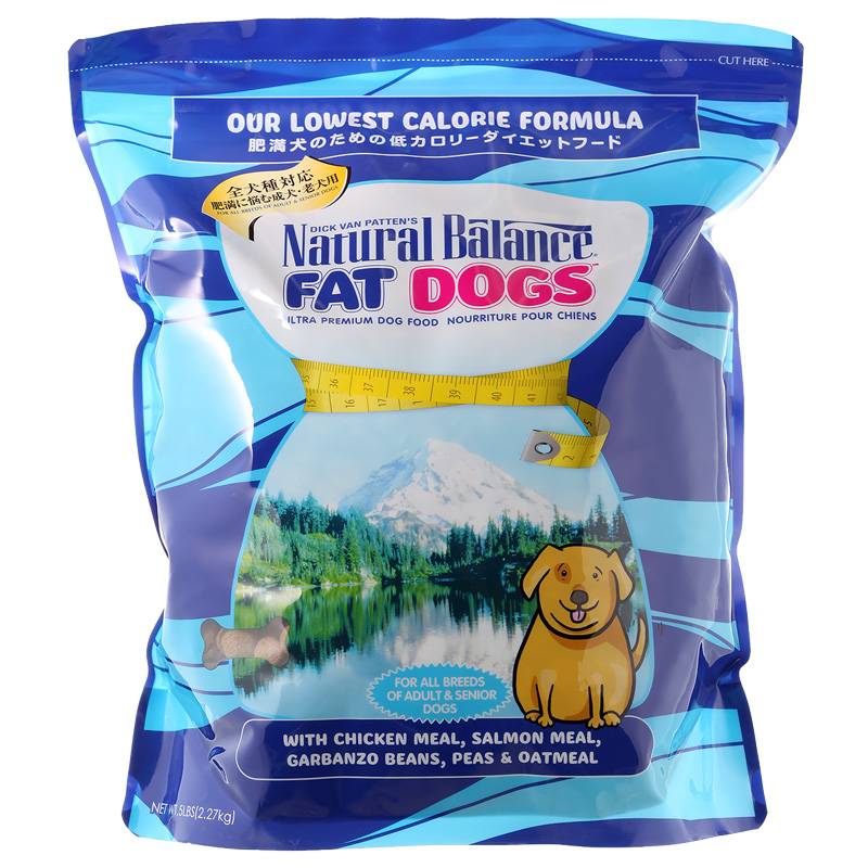 ナチュラルバランス ファットドッグス ドライドッグフォーミュラ 5ポンド(2.27kg)【ダイエット/ドッグフード/総合栄養食】
