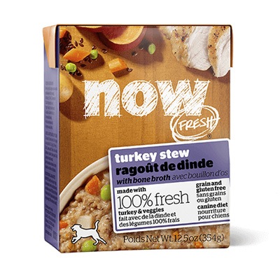 新鮮な食材 ナウフレッシュ テトラパック ターキーシチュー 354g ドッグフード NOW FRESH Grain Free【ウェット/ドッグフード/】