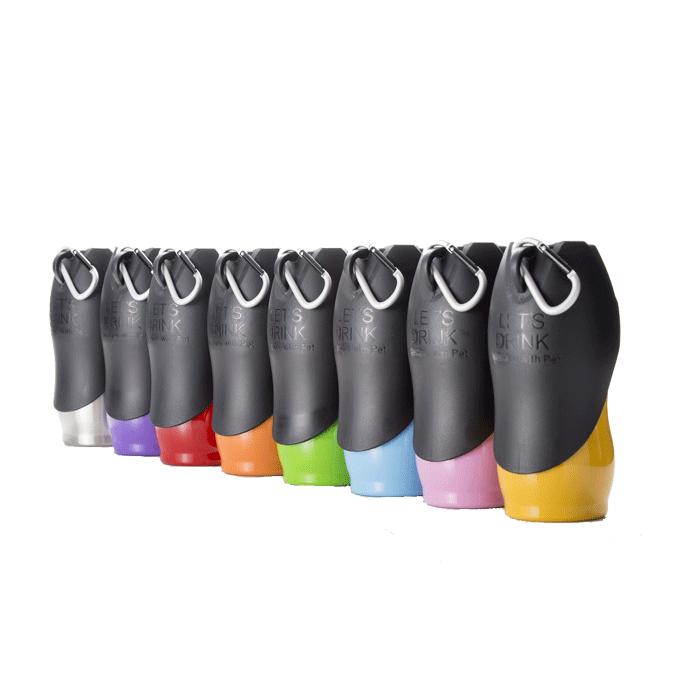 ペット用水筒 ループ・ステンレスボトル Lサイズ(750ml) 全8色【犬/給水/お散歩/】