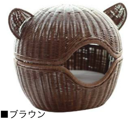 【送料無料】◇ラタン ペットベット◇お気に入りの隠れ家に ラタンピーナッツベッド【全2色】シンシアジャパン Sincere Japan【猫/ベッド/猫/手作り/ペットベッド】