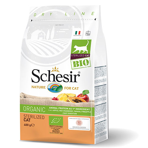 オーガニック シシア オーガニック キャット ドライ Bio バイオ ステアライズド 1.6kg 総合栄養食 Schesir 総合栄養食【猫/無添加/キャットフード/】